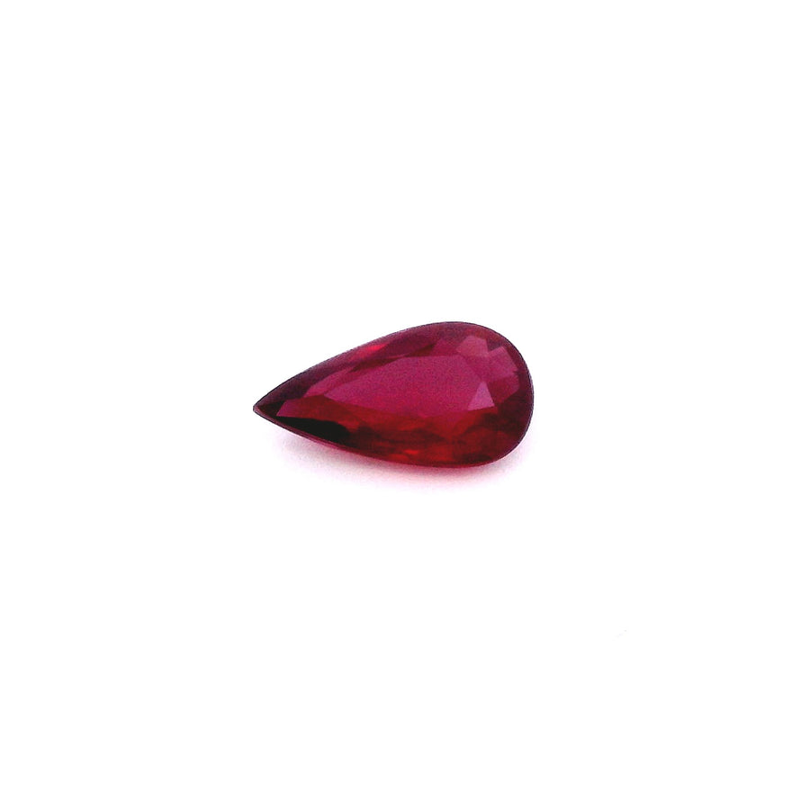 Pear Red Ruby 1.75ct loose gemstone