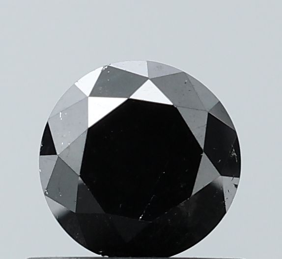 Round Black Natural Diamond 0.77ct VS2 loose diamond