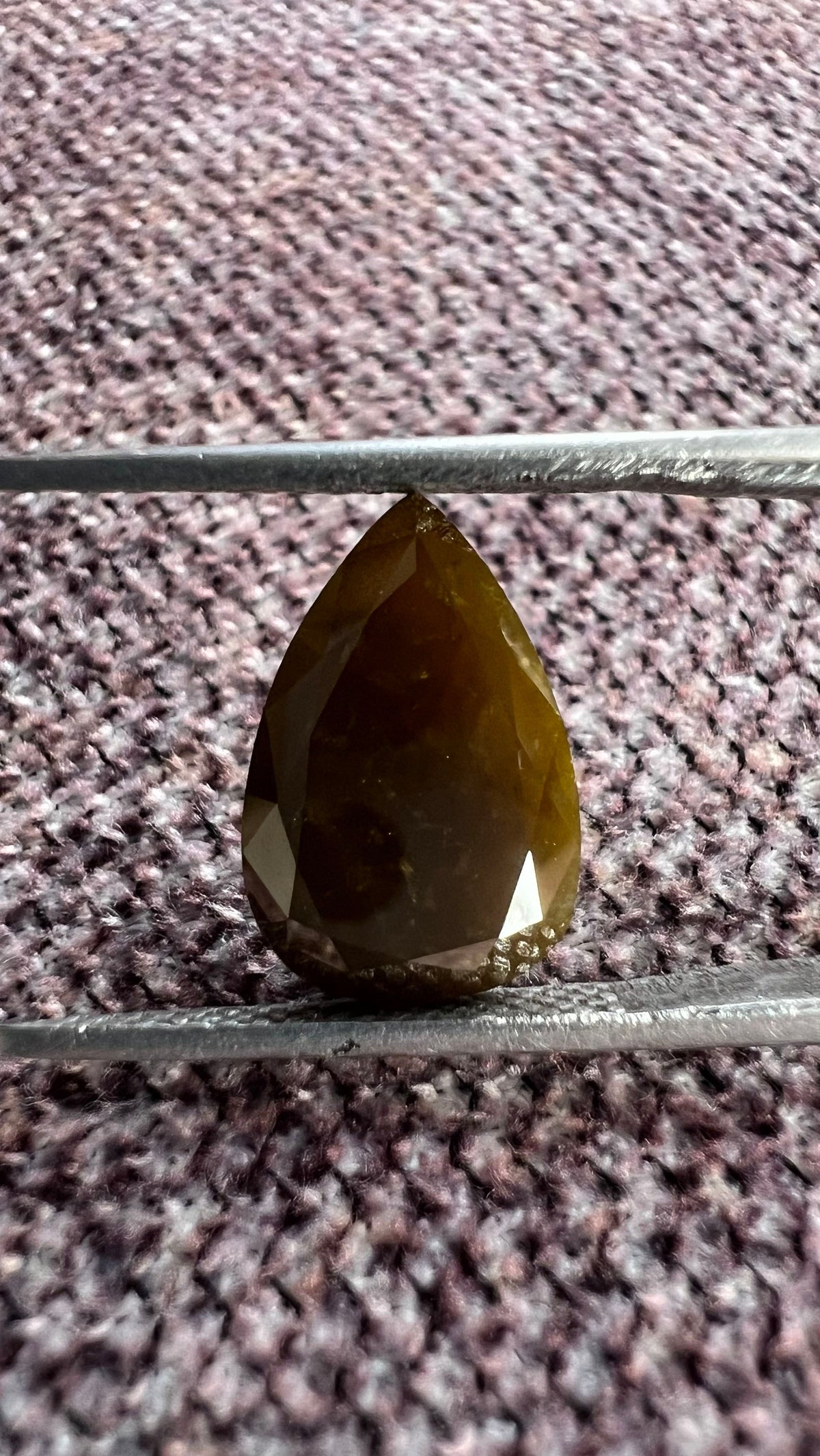 Pear Green Natural Diamond 3.04ct I1 loose diamond