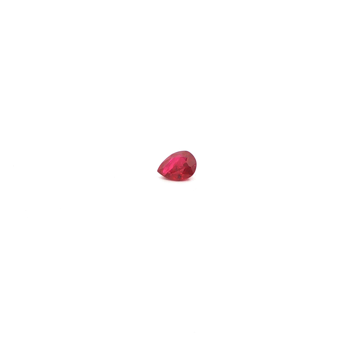 Pear Red Ruby 0.37ct loose gemstone