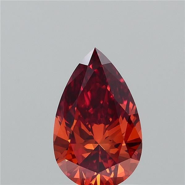 Pear Fancy Vivid Orange Lab-grown Diamond 1.01ct VVS1 loose diamond