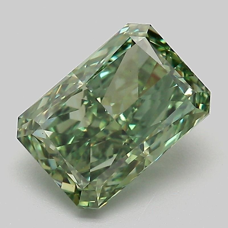 Radiant Fancy Vivid Green Lab-grown Diamond 2.12ct VVS2 loose diamond