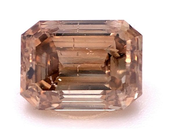 Emerald Champagne Natural Diamond 2.26ct I1 loose diamond