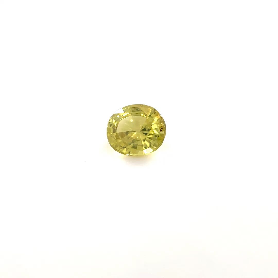 Oval Yellow Chrysoberyl 0.54ct loose gemstone