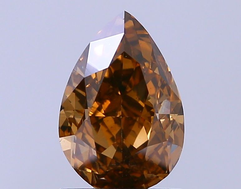 Pear Fancy Dark Brown Natural Diamond 1.5ct SI1 loose diamond