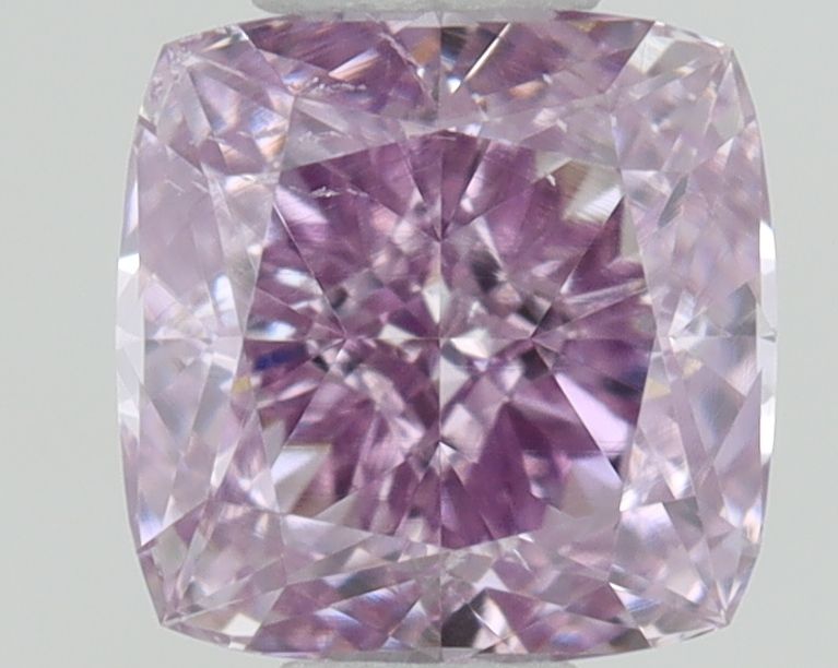 Cushion Fancy Intense Pink Purple Natural Diamond 0.41ct SI1 loose diamond