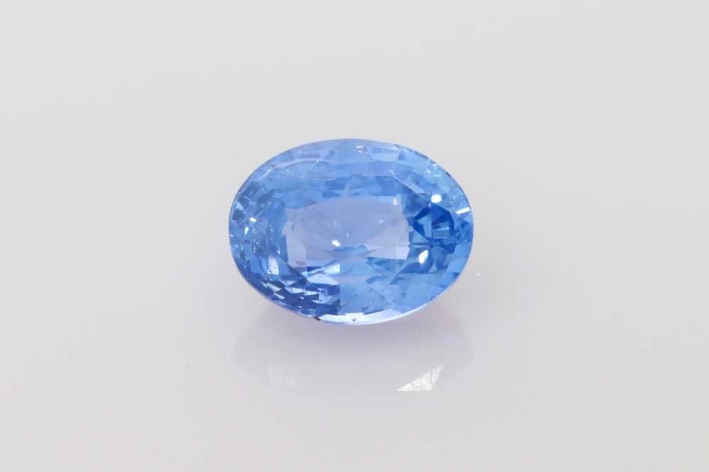 Oval Blue Sapphire 3.55ct loose gemstone