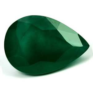 Pear Green Emerald 6.4ct loose gemstone