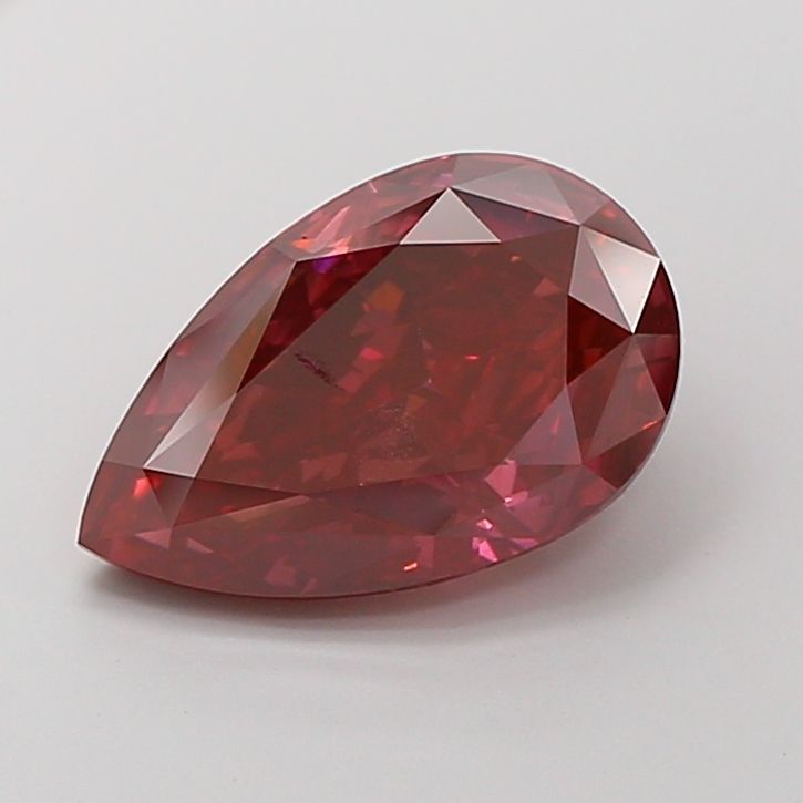 Pear Fancy Vivid Red Lab-grown Diamond 6.15ct VS1 loose diamond