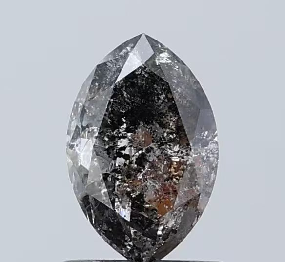 Marquise Salt And Pepper Natural Diamond 0.94ct I3 loose diamond