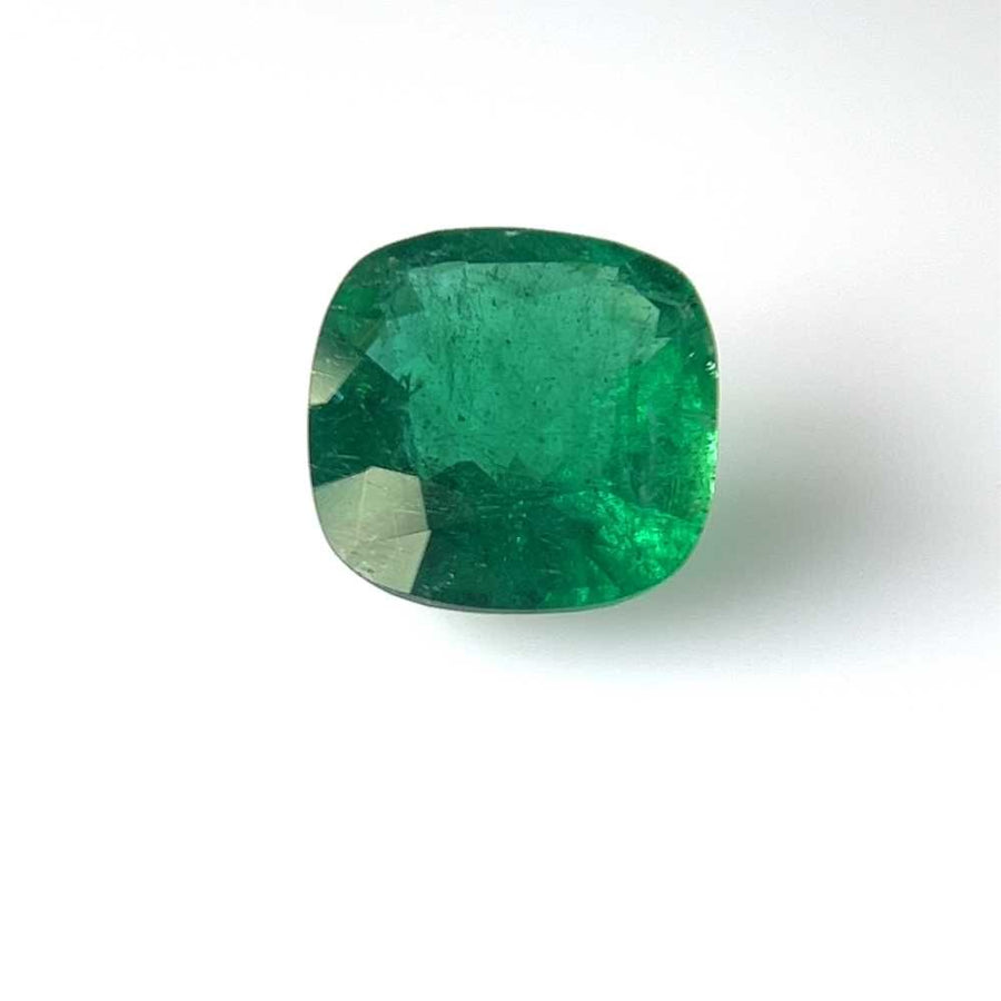 Cushion Green Emerald 4.65ct loose gemstone
