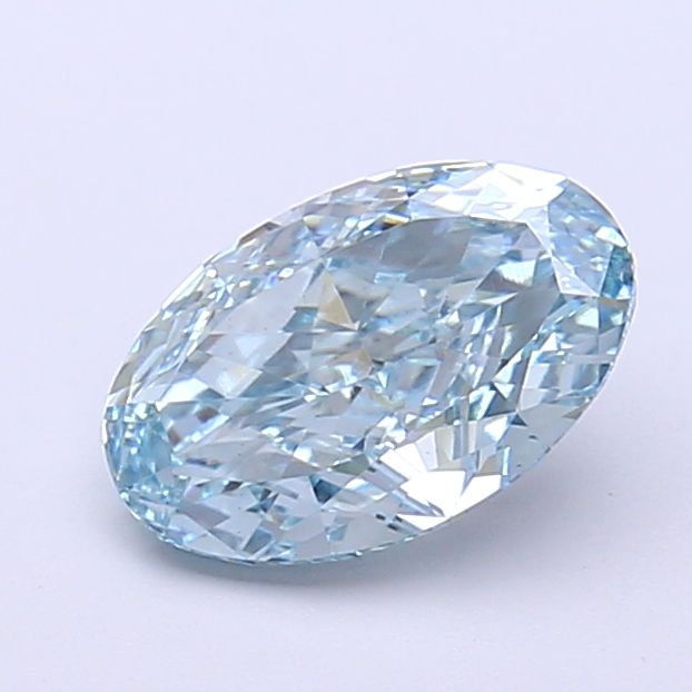 Oval Fancy Vivid Blue Lab-grown Diamond 1.33ct VS1 loose diamond
