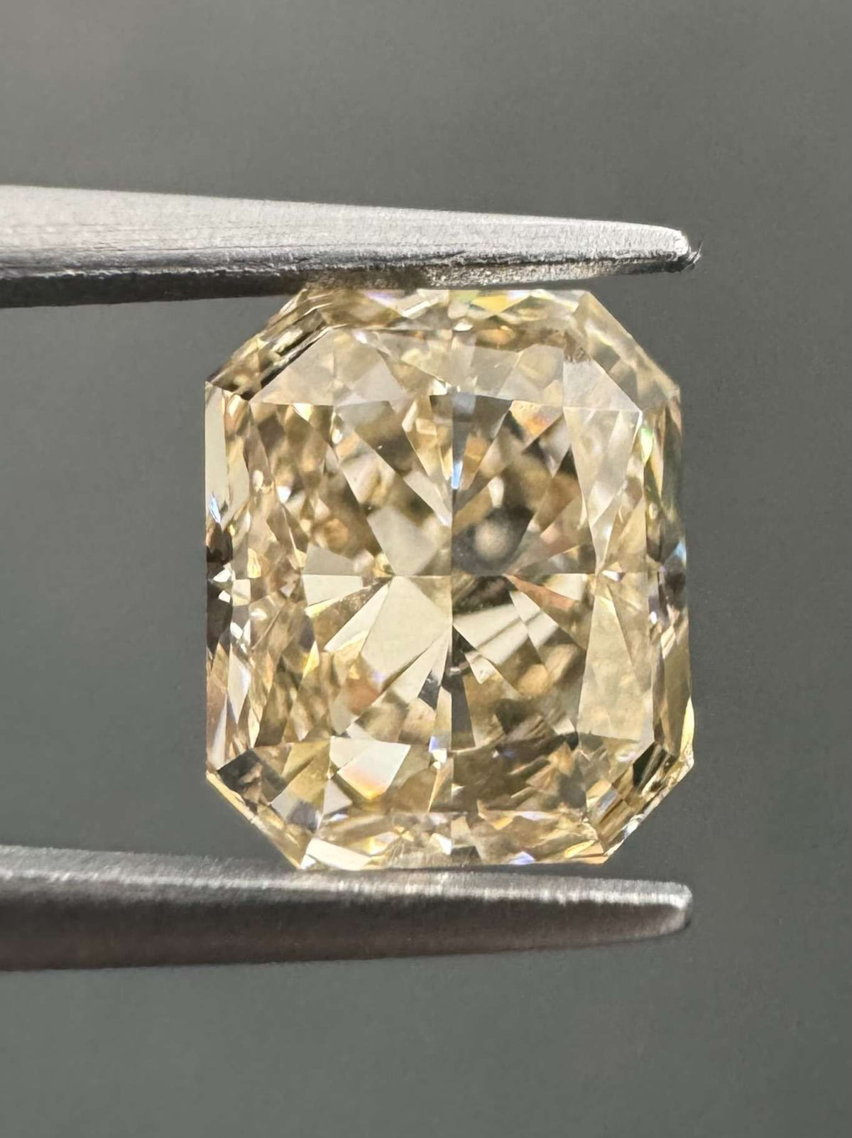 Radiant Fancy Light Yellowish Brown Natural Diamond 1.03ct I1 loose diamond
