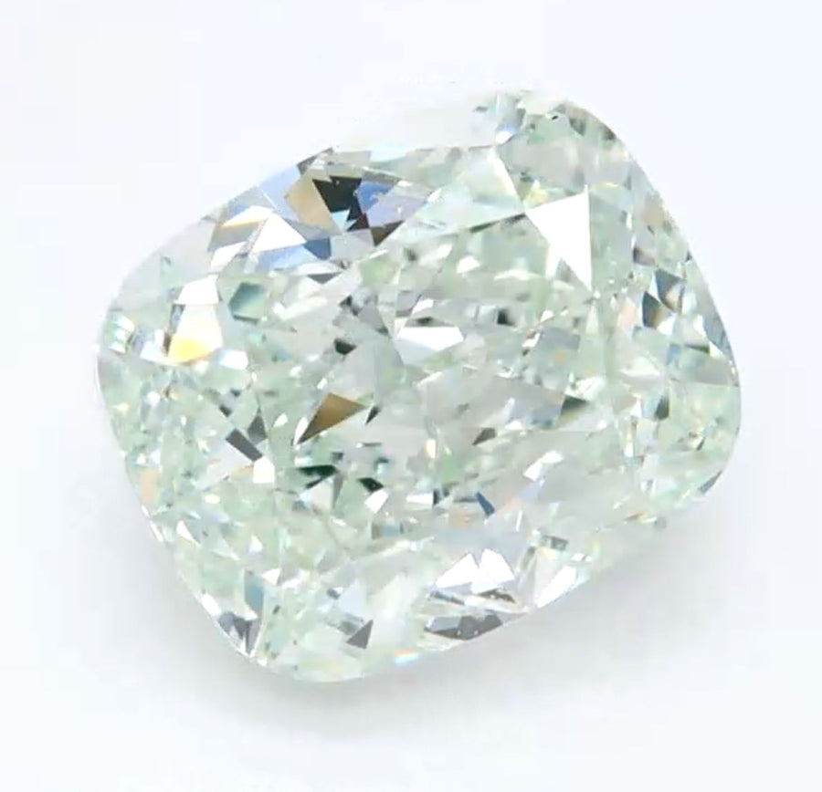 Cushion Fancy Light Green Natural Diamond 3ct VS2 loose diamond