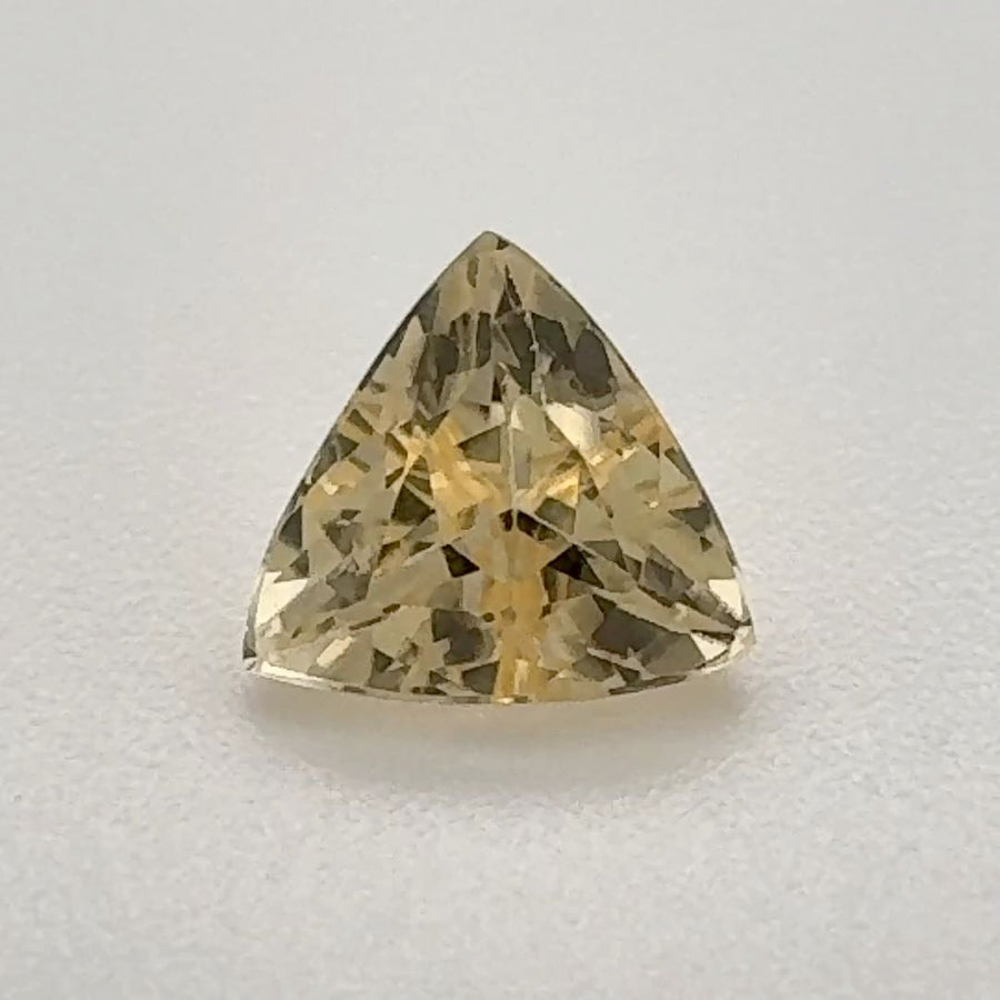 Trilliant Yellow Topaz 0.87ct loose gemstone