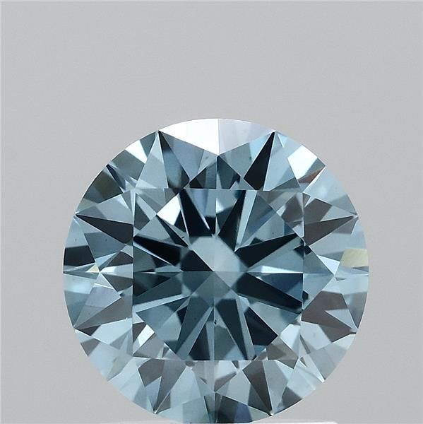 Round Fancy Vivid Blue Lab-grown Diamond 1.54ct VS1 loose diamond