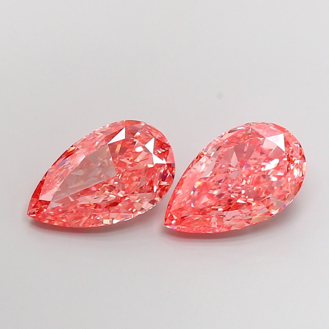Pear Fancy Vivid Pink Lab-grown Diamond 5.03ct VS1 loose diamond