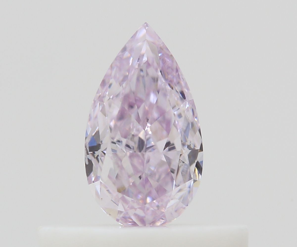 Pear Fancy Light Purplish Pink Natural Diamond 0.32ct SI2 loose diamond