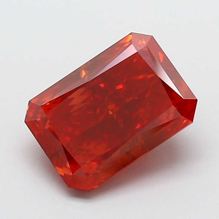 Radiant Fancy Vivid Red Lab-grown Diamond 3.07ct VVS2 loose diamond