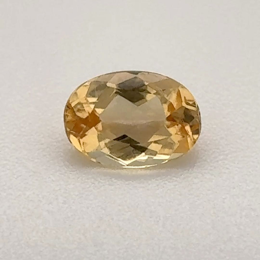 Oval Yellow Topaz 0.58ct loose gemstone