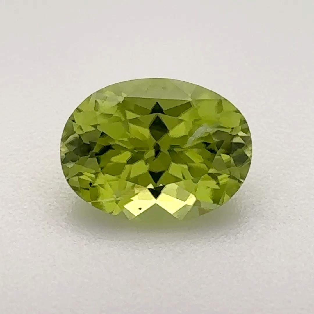 Oval Green Peridot 1.205ct loose gemstone