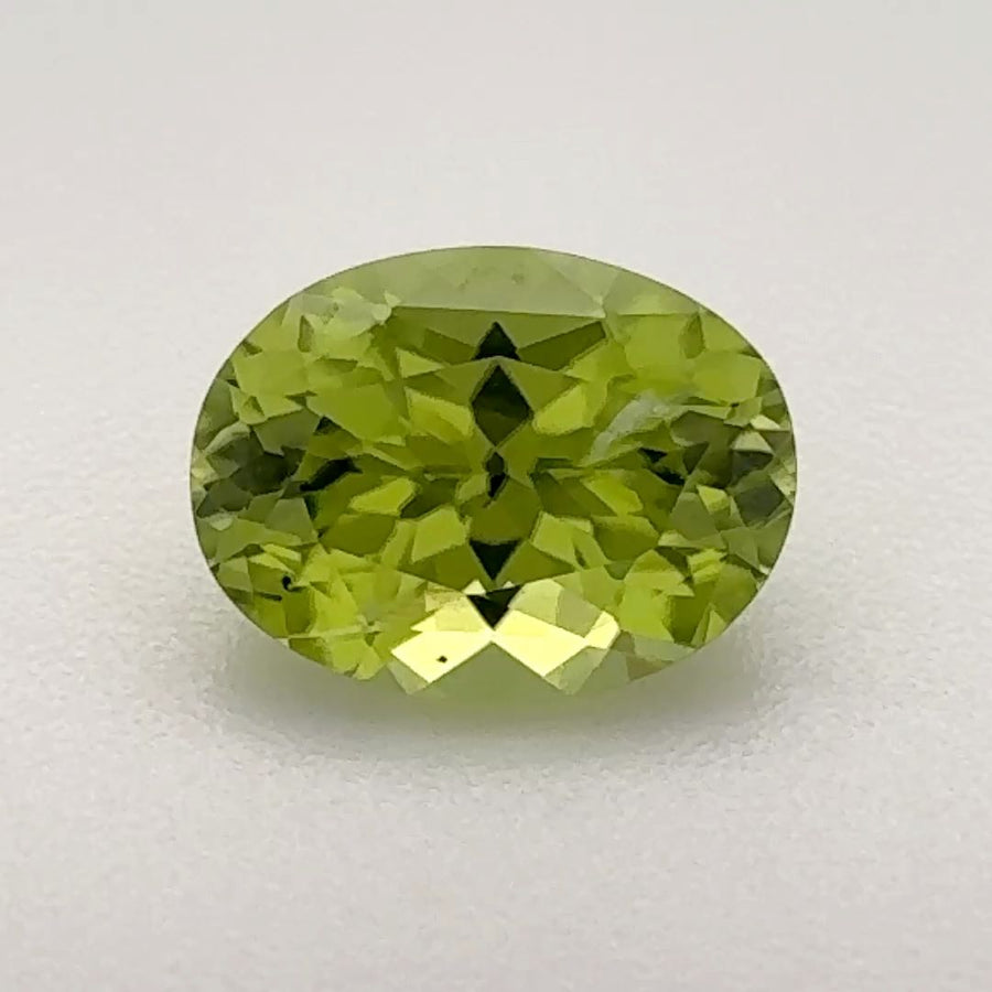 Oval Green Peridot 1.205ct loose gemstone