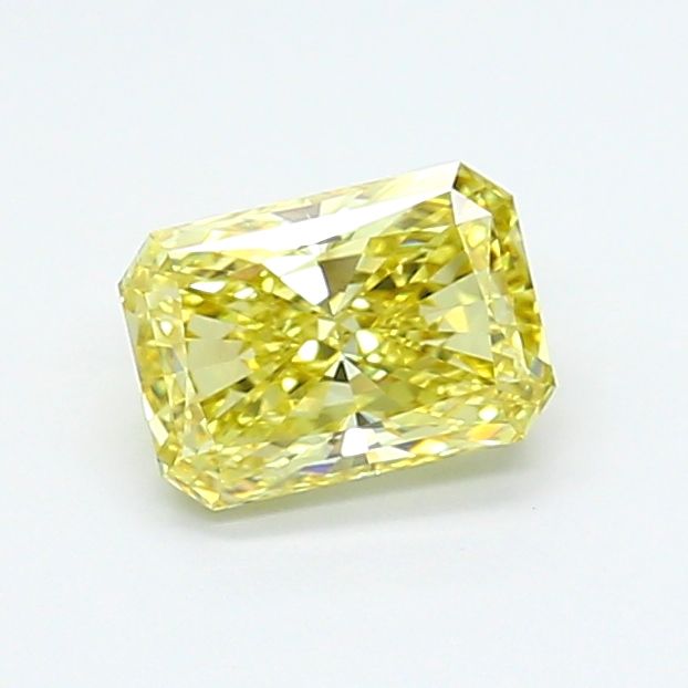 Radiant Fancy Intense Yellow Lab-grown Diamond 1.61ct VS1 loose diamond