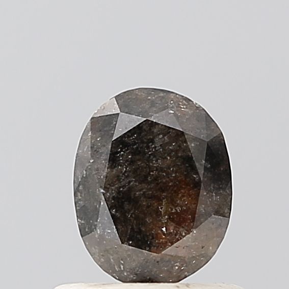 Oval Salt And Pepper Natural Diamond 0.7ct VVS2 loose diamond