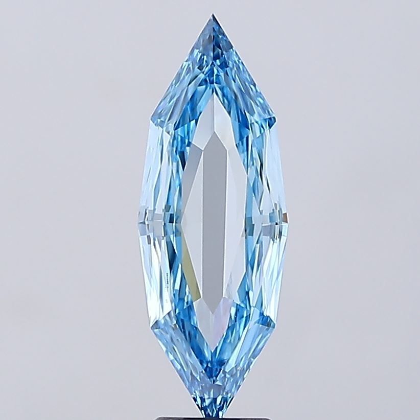 Octagonal Fancy Vivid Blue Lab-grown Diamond 3.5ct VVS2 loose diamond