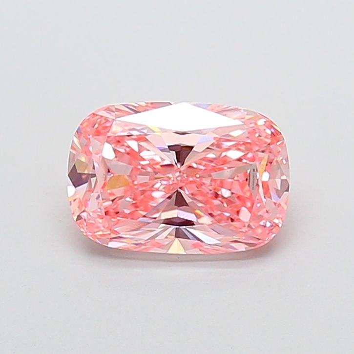 Cushion Fancy Vivid Pink Lab-grown Diamond 2.51ct VVS2 loose diamond