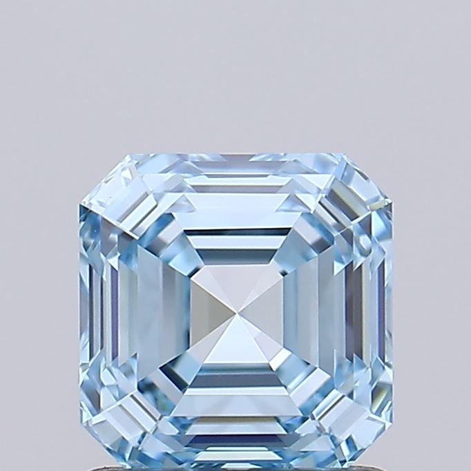 Asscher Fancy Vivid Blue Lab-grown Diamond 1.12ct VVS1 loose diamond