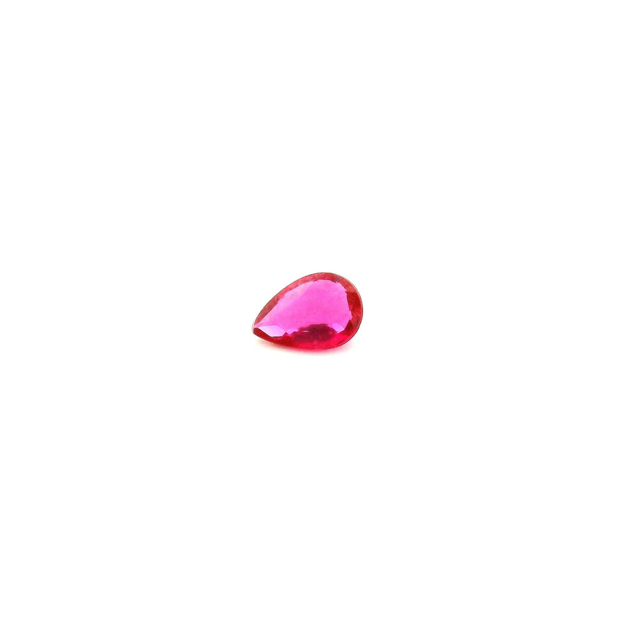 Pear Red Ruby 0.23ct loose gemstone