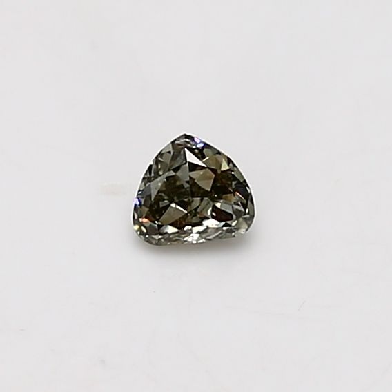 Heart Fancy Grayish Yellowish Green Natural Diamond 0.15ct SI2 loose diamond