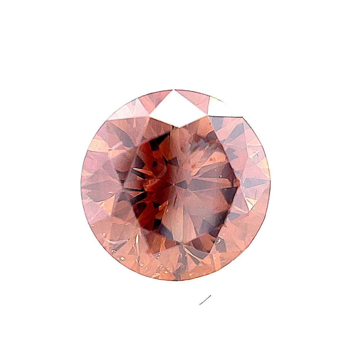 Round Fancy Cognac Natural Diamond 1.31ct VS1 loose diamond