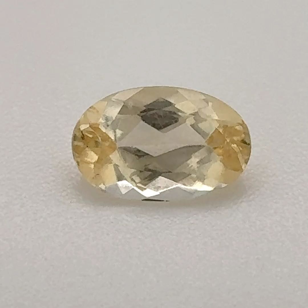 Oval Yellow Topaz 0.655ct loose gemstone