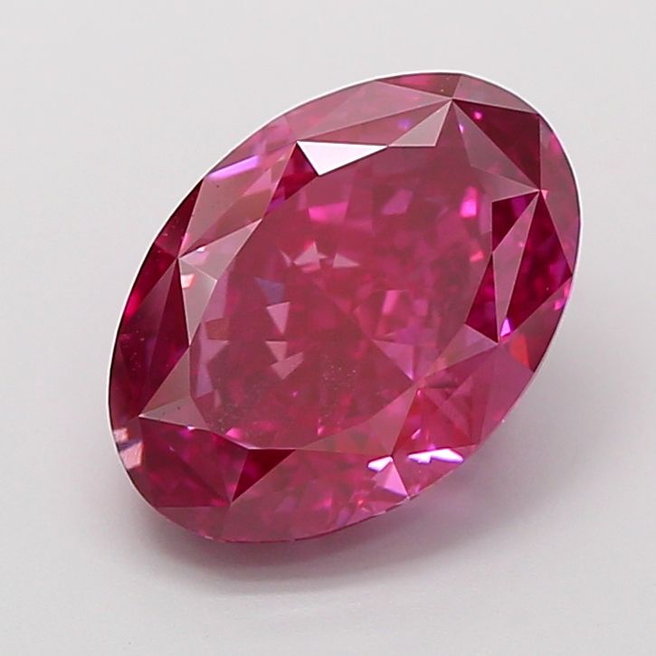 Oval Fancy Vivid Purple Lab-grown Diamond 4.07ct VS2 loose diamond