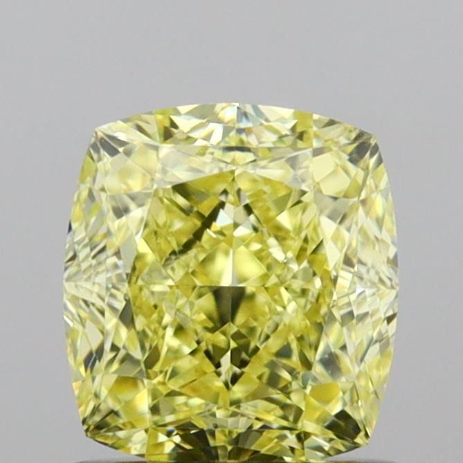 Cushion Fancy Intense Yellow Natural Diamond 1.01ct VS1 loose diamond