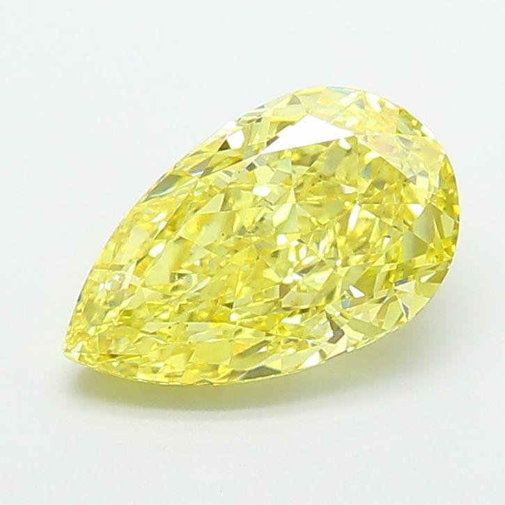 Pear Fancy Intense Yellow Lab-grown Diamond 4.53ct VS2 loose diamond