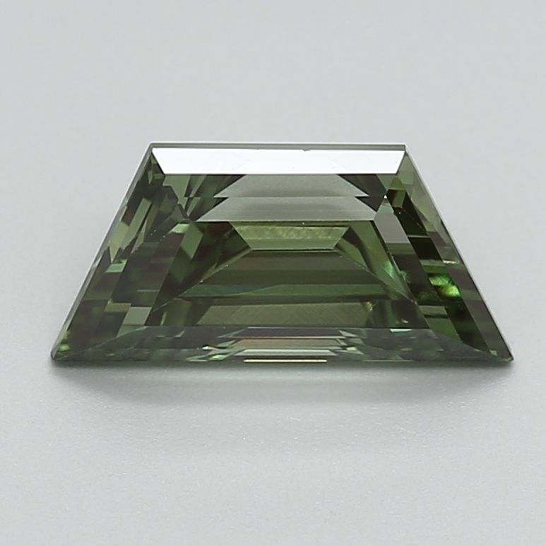 Trapezoid Fancy Vivid Green Lab-grown Diamond 1.43ct VS2 loose diamond