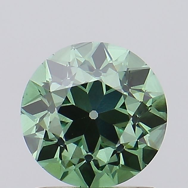 European Cut Fancy Vivid Green Lab-grown Diamond 1.24ct VS2 loose diamond