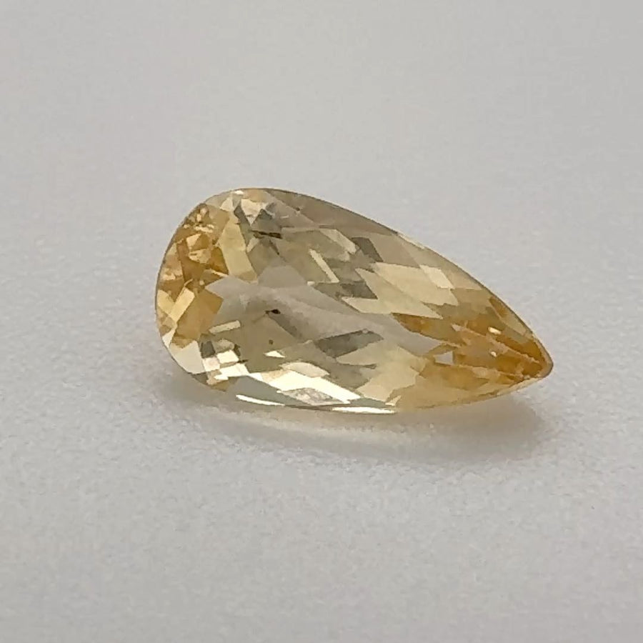 Pear Yellow Topaz 0.825ct loose gemstone