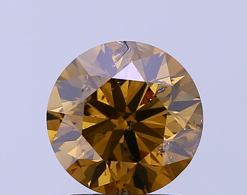 Round Fancy Brown Natural Diamond 2.03ct SI2 loose diamond