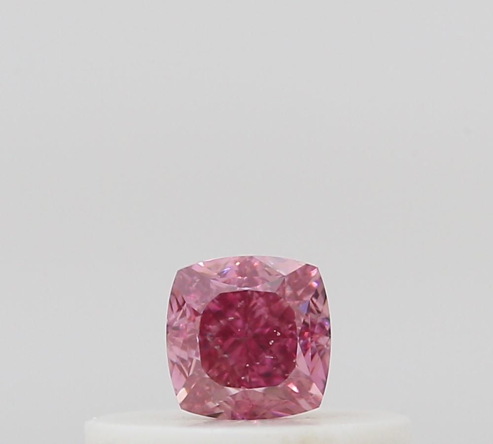 Cushion Fancy Vivid Pink Natural Diamond 0.19ct SI2 loose diamond