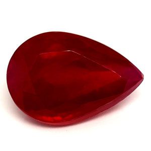Pear Red Ruby 1.67ct loose gemstone