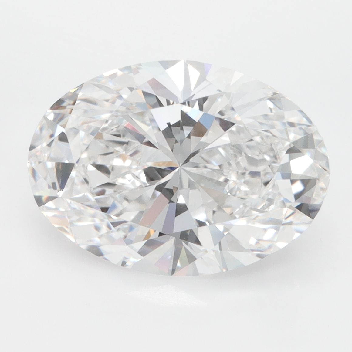 Oval Lab-Grown Diamond 3.40ct D VVS1
