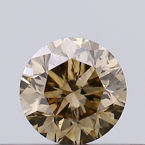 Round Fancy Light Brown Natural Diamond 0.23ct SI2 loose diamond