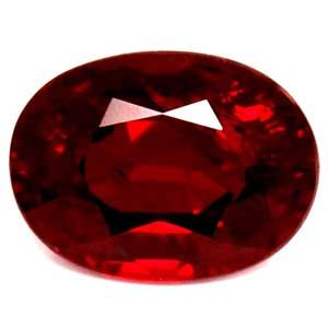 Oval Red Ruby 1.09ct loose gemstone