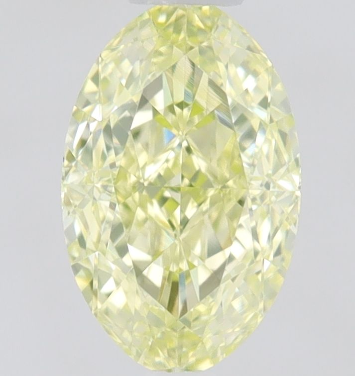 Oval Fancy Light Greenish Yellow Natural Diamond 0.45ct IF loose diamond