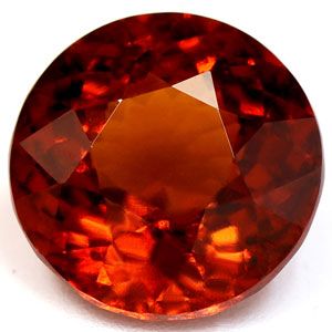 Round Orange Garnet 7.55ct loose gemstone