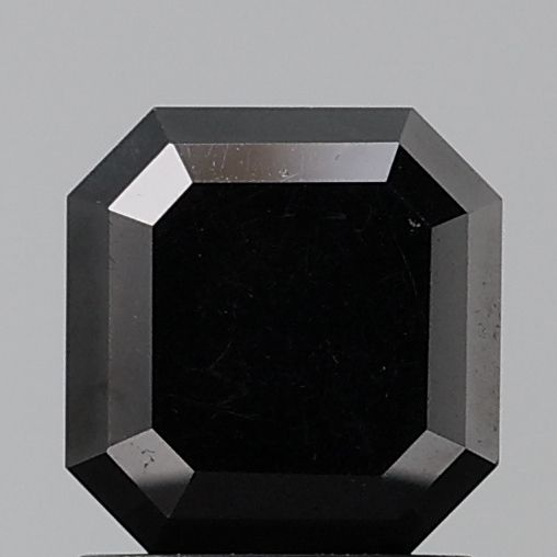 Square Emerald Black Natural Diamond 1.26ct VVS1 loose diamond